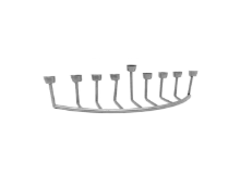 חנוכיה מעוצבת ממתכת - כסף